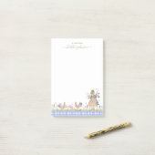 Hearthlight Notes Lente Zachte Weide Gingham (Op bureau)