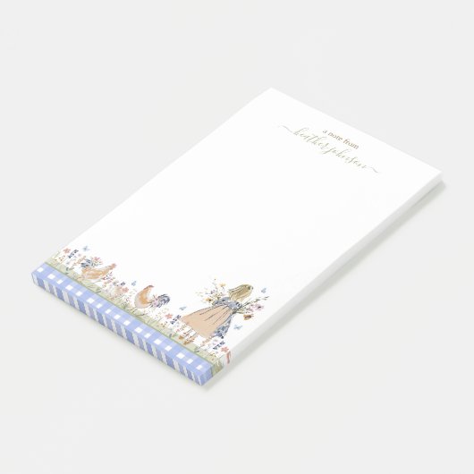 Hearthlight Notes Lente Zachte Weide Gingham (Schuin)