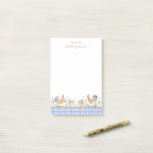 Hearthlight Notes Lente Zachte Weide Gingham (Op bureau)