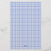 Hearthlight Notes Lente Zachte Weide Gingham Briefpapier (Achterkant)