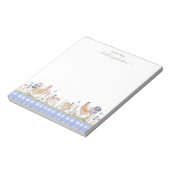 Hearthlight Notes Lente Zachte Weide Gingham Notitieblok (Linkerzijde)