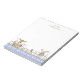 Hearthlight Notes Lente Zachte Weide Gingham Notitieblok (Linkerzijde)