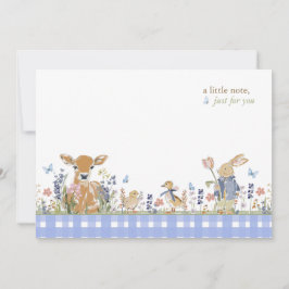 Hearthlight Notes Lente Zachte Weide Gingham Notitiekaartje