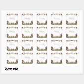 Hearthlight Notes Lente Zachte Weide Wilde Bloem Vierkante Sticker (Vel)
