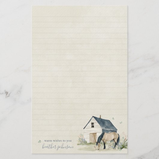 Hearthlight Notes Meadow & Mane Notes Briefpapier (Voorkant)