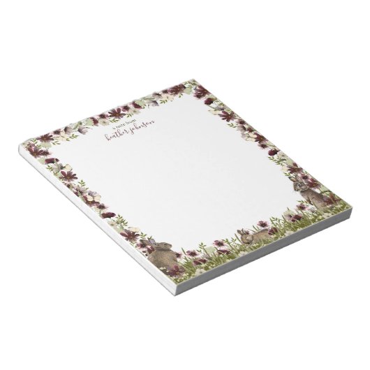 Hearthlight Notes Spring Meadow Bunny Notepad Notitieblok (Schuin)