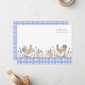 Hearthlight Notes Spring Soft Meadow Gingham Notitiekaartje (Voorkant / Achterkant in situ)