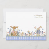 Hearthlight Notes Spring Soft Meadow Gingham Notitiekaartje (Voorkant)