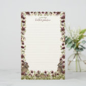 Hearthlight Notes Spring Soft Meadow Wildflower Briefpapier (Staand voorkant)