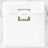 Hearthlight Notes Spring Soft Meadow Wildflower Vierkante Sticker (Tas)