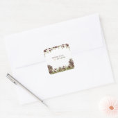Hearthlight Notes Spring Soft Meadow Wildflower Vierkante Sticker (Envelop)