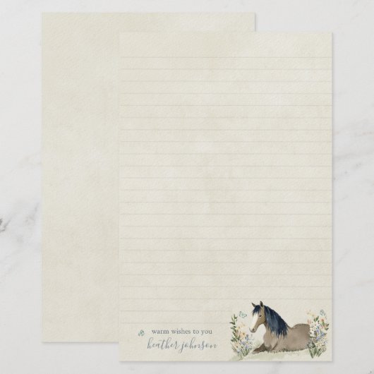 Hearthlight Notes Weide & Mane Notes Briefpapier (Voorkant / Achterkant)