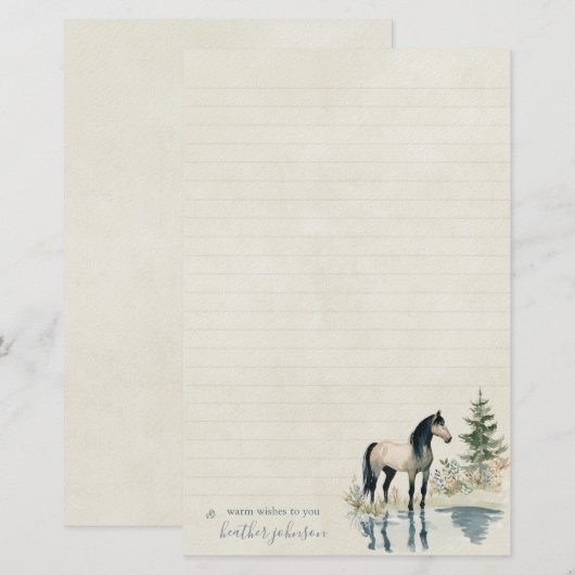 Hearthlight Notes Weide & Mane Notes Briefpapier (Voorkant / Achterkant)