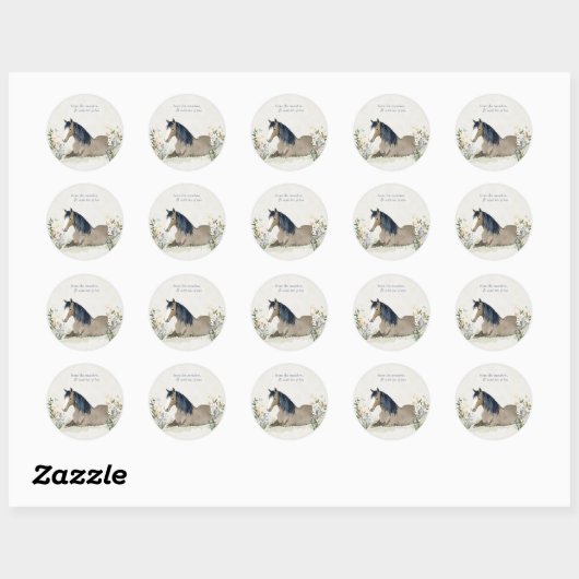 Hearthlight Notes Weide & Mane Notes Ronde Sticker (Vel)