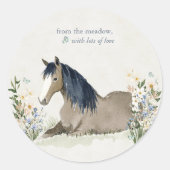 Hearthlight Notes Weide & Mane Notes Ronde Sticker (Voorkant)