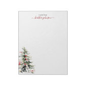Hearthlight Notes Winter Cozy Dog Personalized Notitieblok (Linkerzijde)