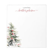 Hearthlight Notes Winter Cozy Dog Personalized Notitieblok (Voorkant)