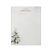 Hearthlight Notes Winter Cozy Dog Personalized Notitieblok (Linkerzijde)