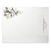 Hearthlight Notes Winter Cozy Dog Personalized Notitieblok (Voorkant)
