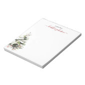 Hearthlight Notes Winter Cozy Dog Personalized Notitieblok (Linkerzijde)