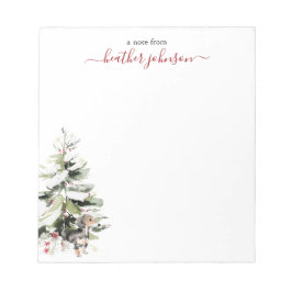 Hearthlight Notes Winter Cozy Dog Personalized Notitieblok