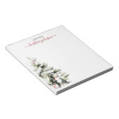 Hearthlight Notes Winter Cozy Dog Personalized Notitieblok (Schuin)