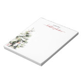 Hearthlight Notes Winter Cozy Dog Personalized Notitieblok (Linkerzijde)