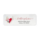 Hearthlight Notes Winter Cozy Heart Personalized Etiket (Voorkant)