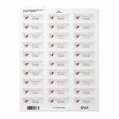 Hearthlight Notes Winter Cozy Heart Persoonlijk Etiket (Full Sheet)