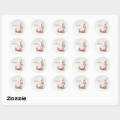 Hearthlight Notes Winter Cozy Kaars Persoonlijk Ronde Sticker (Vel)