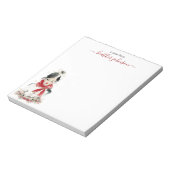 Hearthlight Notes Winter Cozy Kitten Personalized Notitieblok (Linkerzijde)