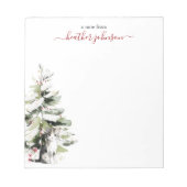 Hearthlight Notes Winter Cozy Kitten Personalized Notitieblok (Voorkant)