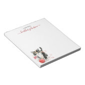 Hearthlight Notes Winter Cozy Kitten Personalized Notitieblok (Schuin)