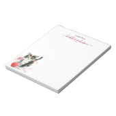 Hearthlight Notes Winter Cozy Kitten Personalized Notitieblok (Linkerzijde)
