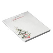 Hearthlight Notes Winter Cozy Kitten Personalized Notitieblok (Schuin)