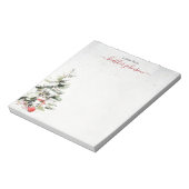 Hearthlight Notes Winter Cozy Kitten Personalized Notitieblok (Linkerzijde)
