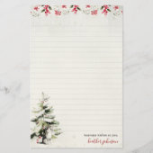 Hearthlight Notes Winter Cozy Kitten Persoonlijk Briefpapier (Voorkant)