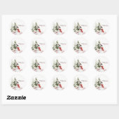 Hearthlight Notes Winter Cozy Sneeuwman Persoonlij Ronde Sticker (Vel)