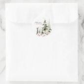 Hearthlight Notes Winter Knus Kitten Persoonlijk Ronde Sticker (Tas)