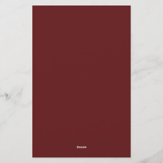 Hearthlight Notes Winter Robin Bird Personalized Briefpapier (Achterkant)