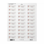 Hearthlight Notes Winter Robin Vogel Persoonlijk Etiket (Full Sheet)