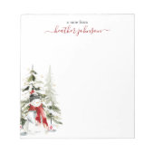 Hearthlight Notes Winter Snowman Personalized Notitieblok (Voorkant)