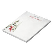 Hearthlight Notes Winter Snowman Personalized Notitieblok (Linkerzijde)