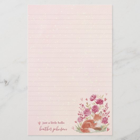 Hearthlight Notities Een Beetje Liefde Romantische Briefpapier (Voorkant)