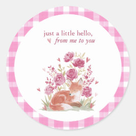 Hearthlight Notities Een Beetje Liefde Romantische Ronde Sticker