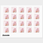 Hearthlight Notities Een Beetje Liefde Romantische Vierkante Sticker (Vel)