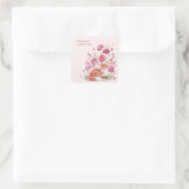 Hearthlight Notities Een Beetje Liefde Romantische Vierkante Sticker (Tas)