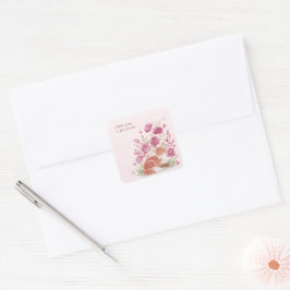 Hearthlight Notities Een Beetje Liefde Romantische Vierkante Sticker