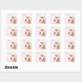 Hearthlight Notities Een Beetje Liefde Romantische Vierkante Sticker (Vel)