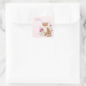 Hearthlight Notities Een Beetje Liefde Romantische Vierkante Sticker (Tas)